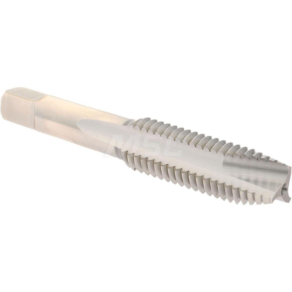 Hertel K008567AS Spiral Point Tap 5/8-11 UNC, 3 Flutes, Plug Chamfer, 2B Class of Fit, HSS, Bright/Uncoated Coated