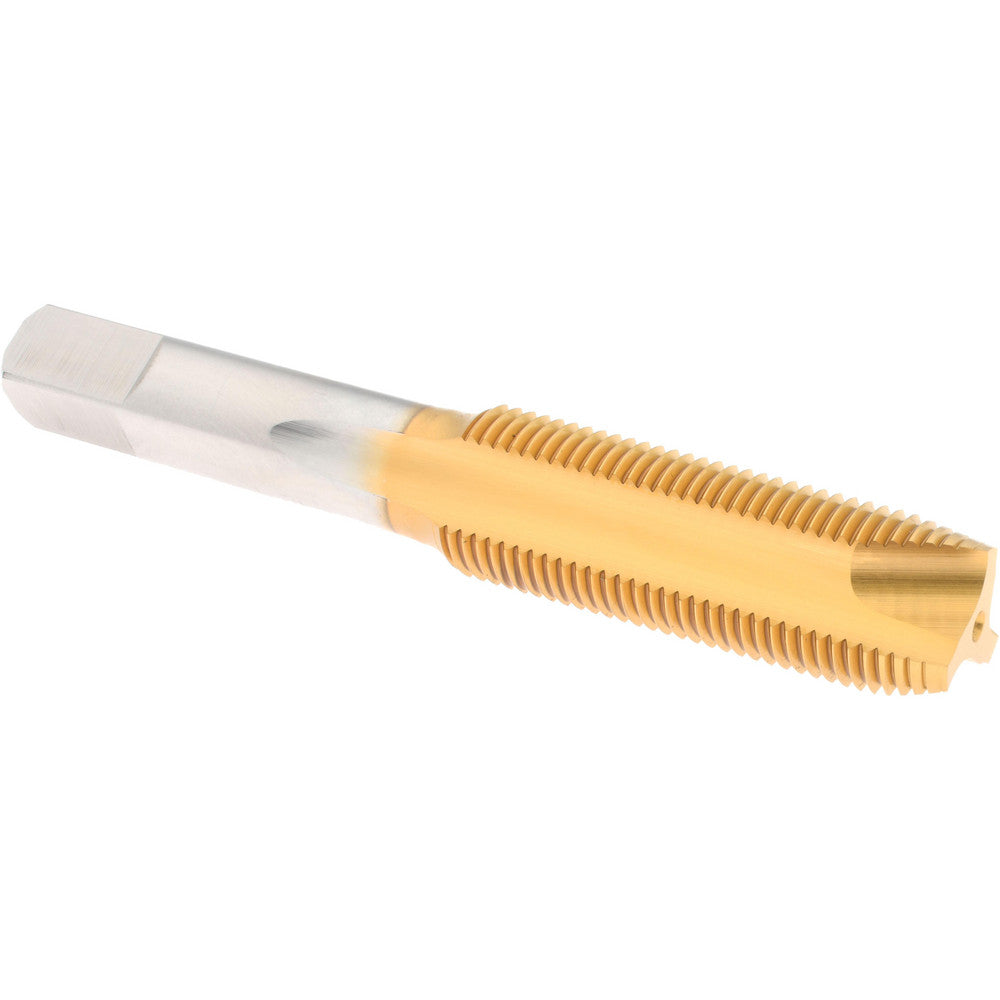 Hertel K008578AS25 Spiral Point Tap 5/8-18 UNF, 3 Flutes, Plug Chamfer, 3B Class of Fit, HSS, TiN Coated