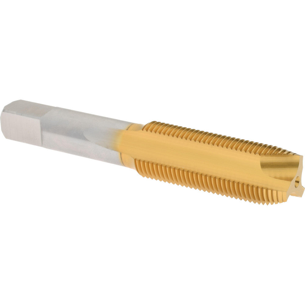 Hertel K008612AS25 Spiral Point Tap 3/4-16 UNF, 3 Flutes, Plug Chamfer, 3B Class of Fit, HSS, TiN Coated