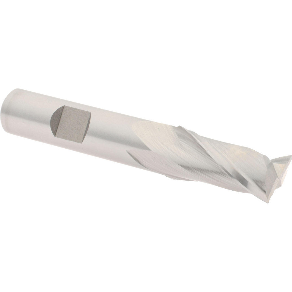 Hertel E2030036 Square End Mill 9/16'' Dia, 1-1/8'' LOC, 1/2'' Shank Dia, 3-1/8'' OAL, 2 Flutes, Cobalt
