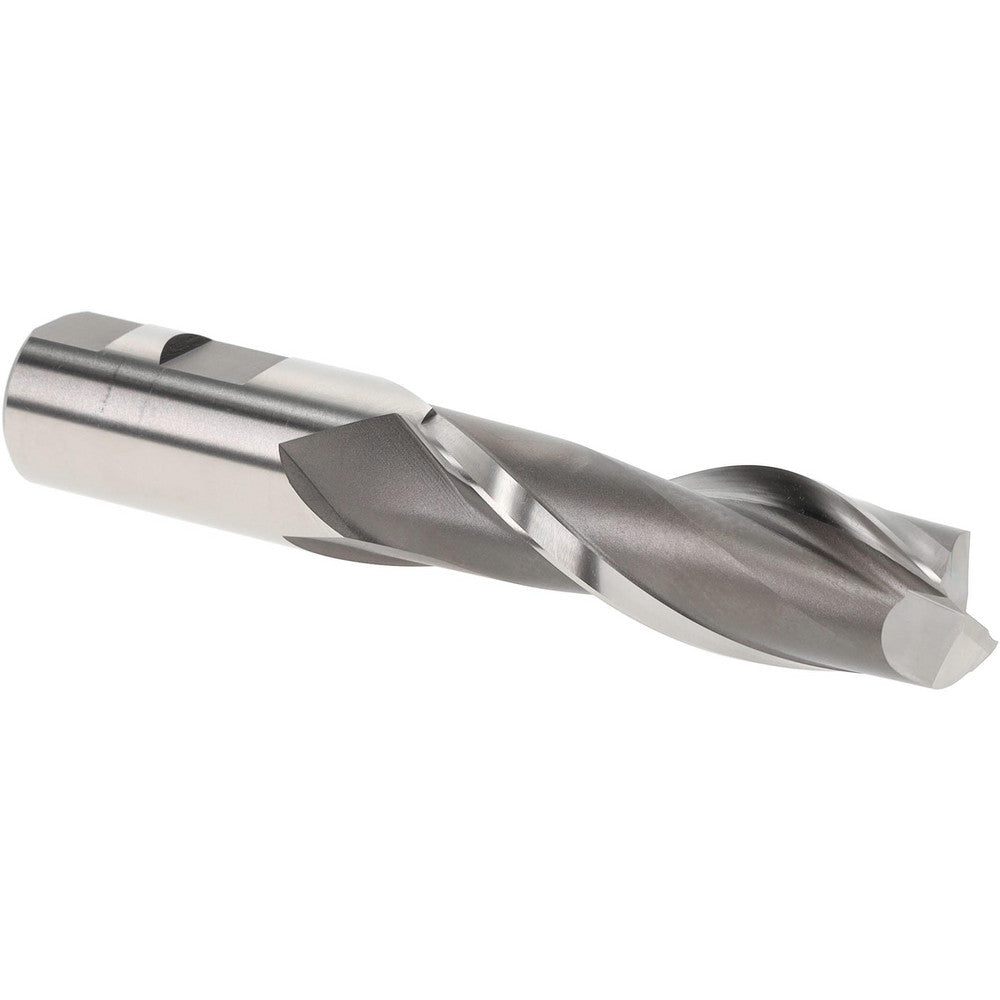 Hertel E2080064 Square End Mill 1" Dia, 2 Flutes, 3" LOC, Cobalt, 30 &deg Helix