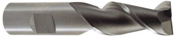 Hertel E299914100 Square End Mill 1/2'' Dia, 3'' LOC, 1/2'' Shank Dia, 5'' OAL, 2 Flutes, Cobalt