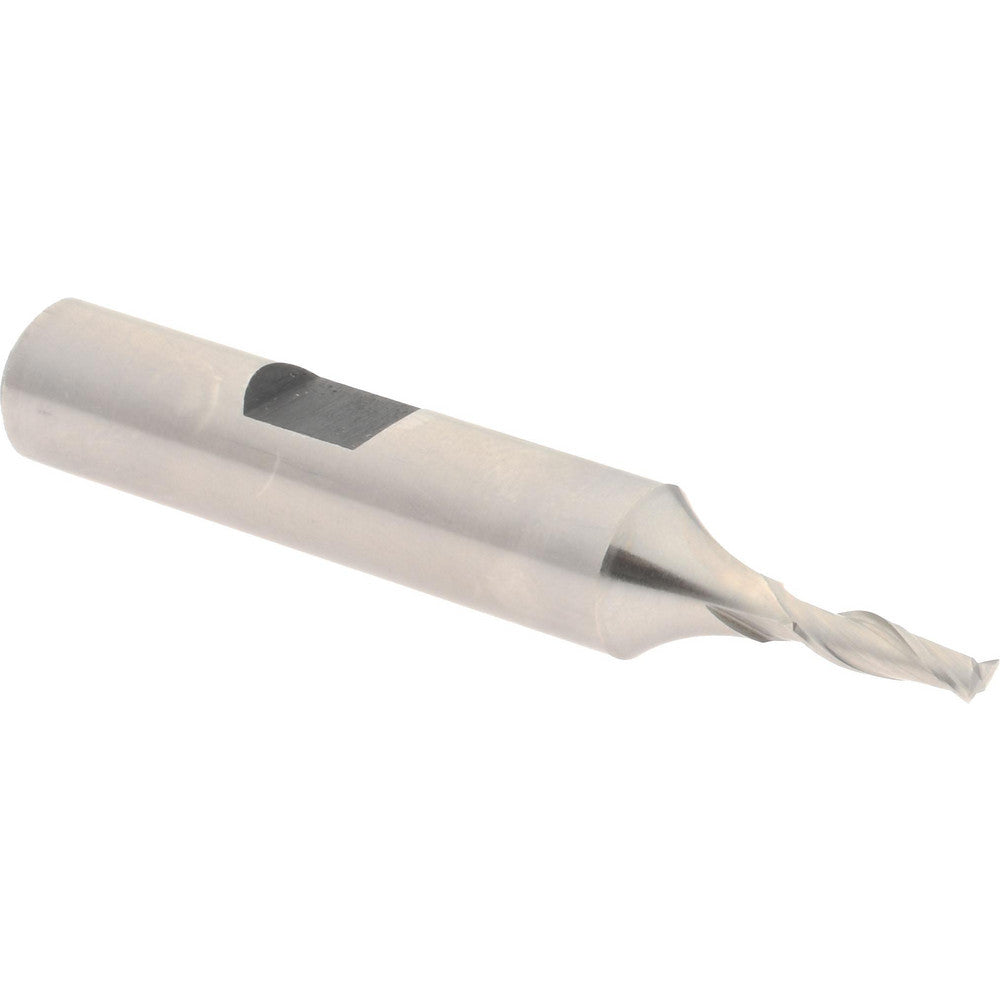 Hertel E2030008 Square End Mill 1/8'' Dia, 3/8'' LOC, 3/8'' Shank Dia, 2-5/16'' OAL, 2 Flutes, Cobalt