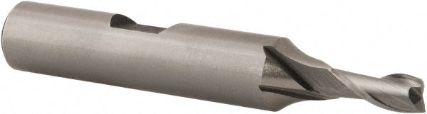 Hertel E2030012 Square End Mill 3/16'' Dia, 7/16'' LOC, 3/8'' Shank Dia, 2-5/16'' OAL, 2 Flutes, Cobalt