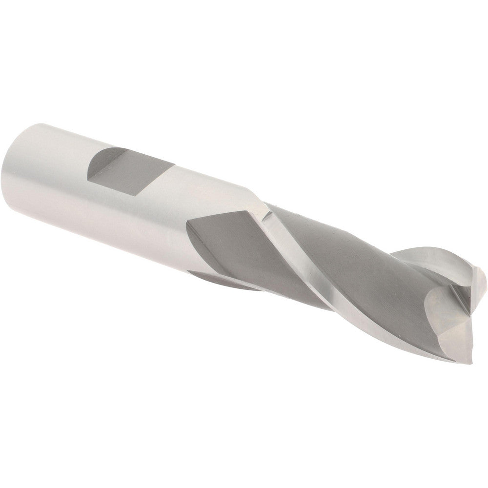 Hertel E2030040 Square End Mill 5/8'' Dia, 1-5/16'' LOC, 5/8'' Shank Dia, 3-7/16'' OAL, 2 Flutes, Cobalt