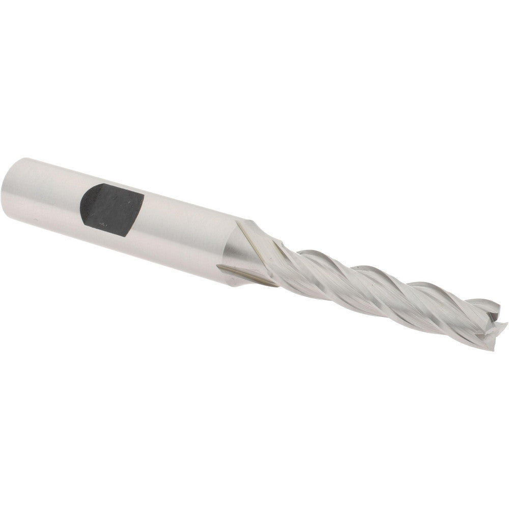 Hertel E2040016 Square End Mill 1/4'' Dia, 1-1/4'' LOC, 3/8'' Shank Dia, 3-1/16'' OAL, 4 Flutes, Cobalt
