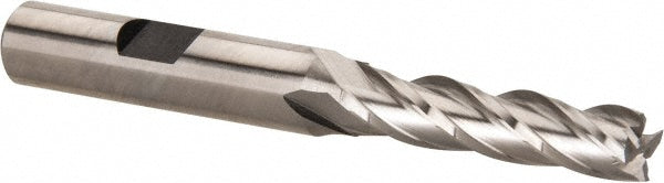 Hertel E2040020 Square End Mill 5/16'' Dia, 1-3/8'' LOC, 3/8'' Shank Dia, 3-1/8'' OAL, 4 Flutes, Cobalt