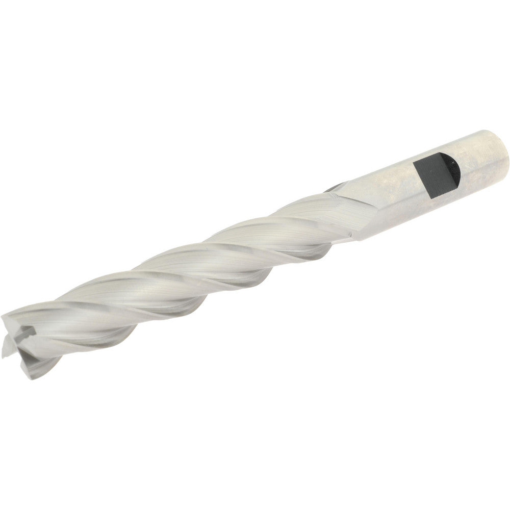 Hertel E2041032 Square End Mill 1/2'' Dia, 3'' LOC, 1/2'' Shank Dia, 5'' OAL, 4 Flutes, Cobalt