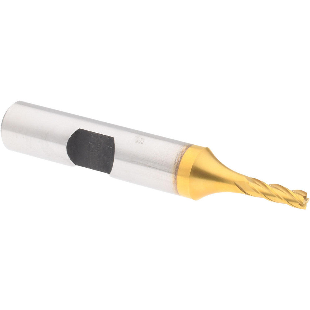 Hertel E4039008 Square End Mill 1/8'' Dia, 3/8'' LOC, 3/8'' Shank Dia, 2-5/16'' OAL, 4 Flutes, Cobalt