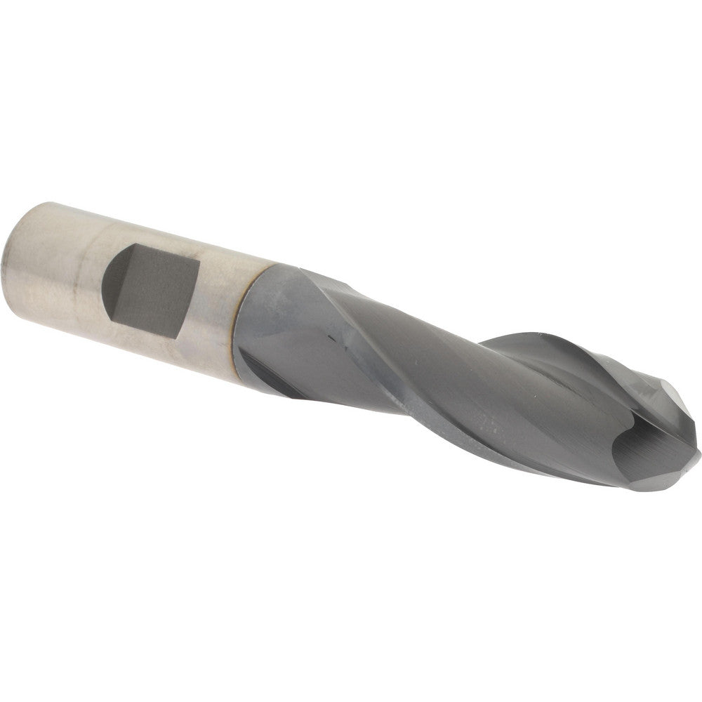 Hertel E711004003 Ball End Mill 0.625" Dia, 1.625" LOC, 2 Flute, Cobalt