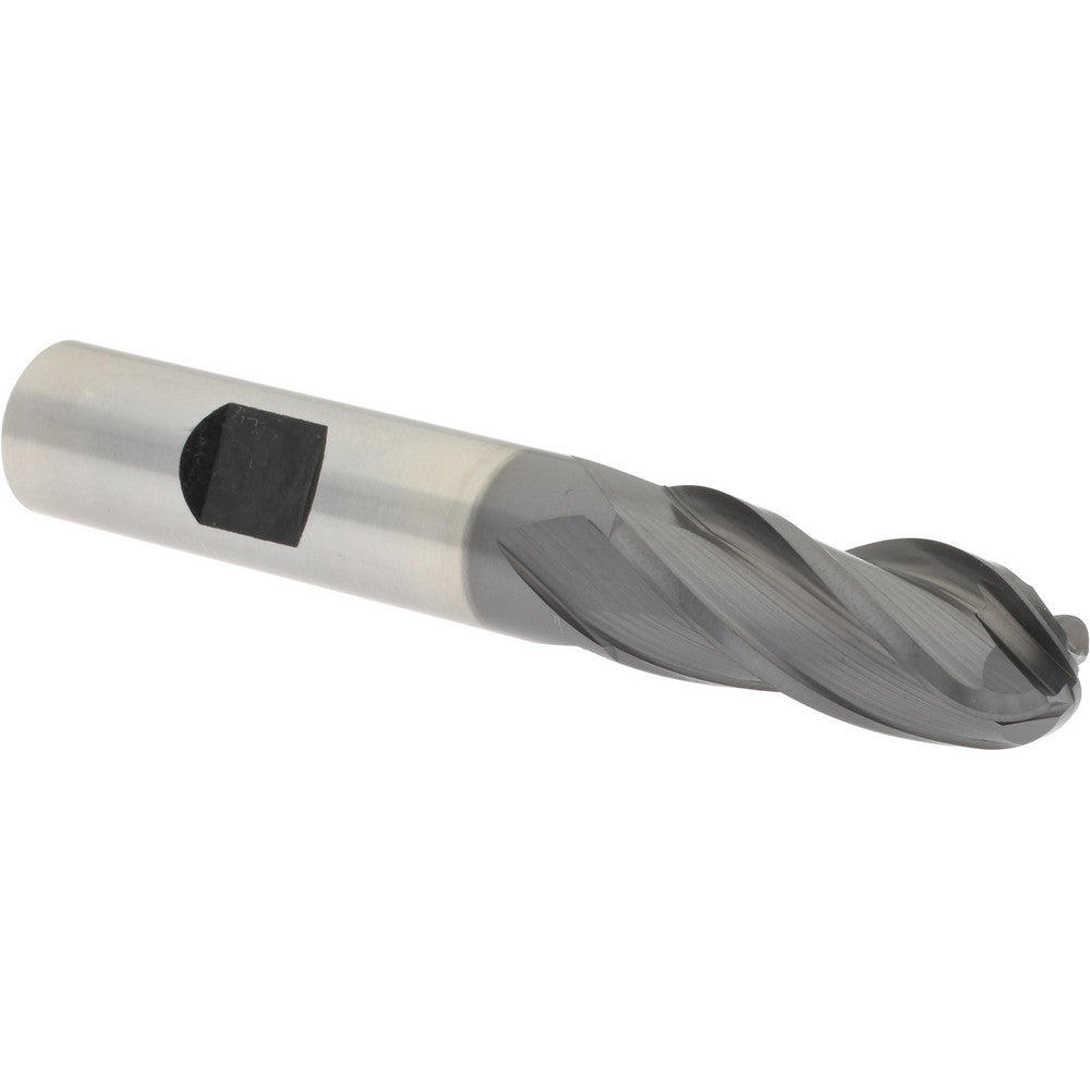 Hertel E7020032 Ball End Mill 0.5" Dia, 1.25" LOC, 4 Flute, Cobalt