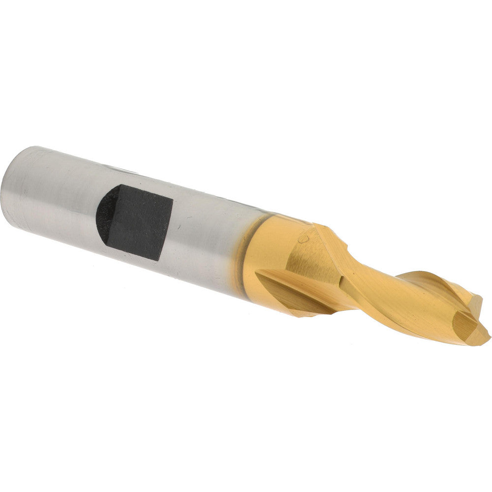 Hertel E4030016 Square End Mill 1/4'' Dia, 1/2'' LOC, 3/8'' Shank Dia, 2-5/16'' OAL, 2 Flutes, Cobalt