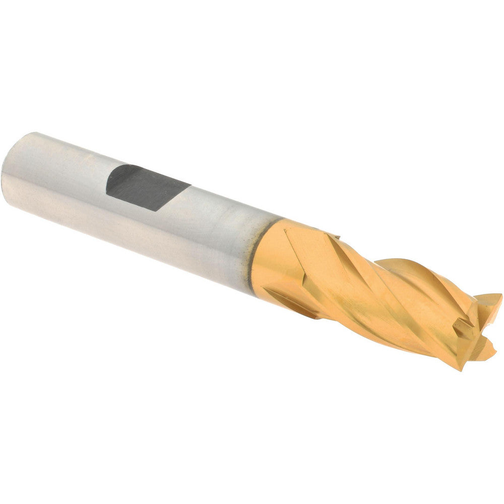 Hertel E4039024 Square End Mill 3/8'' Dia, 3/4'' LOC, 3/8'' Shank Dia, 2-1/2'' OAL, 4 Flutes, Cobalt