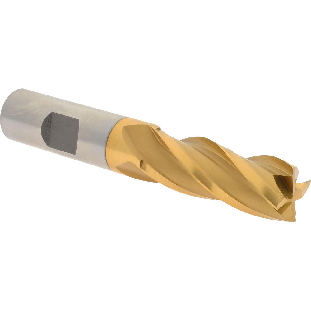 Hertel E4039040 Square End Mill 5/8'' Dia, 1-5/8'' LOC, 5/8'' Shank Dia, 3-3/4'' OAL, 4 Flutes, Cobalt