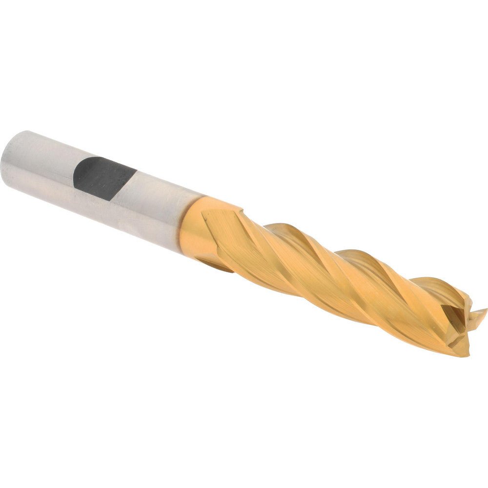 Hertel E4040024 Square End Mill 3/8'' Dia, 1-1/2'' LOC, 3/8'' Shank Dia, 3-1/4'' OAL, 4 Flutes, Cobalt