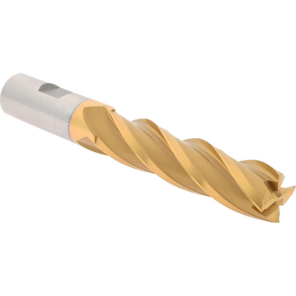 Hertel E4040048 Square End Mill 3/4'' Dia, 3'' LOC, 3/4'' Shank Dia, 5-1/4'' OAL, 4 Flutes, Cobalt