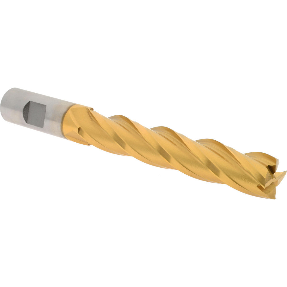 Hertel E4041048 Square End Mill 3/4'' Dia, 4'' LOC, 3/4'' Shank Dia, 6-1/4'' OAL, 4 Flutes, Cobalt