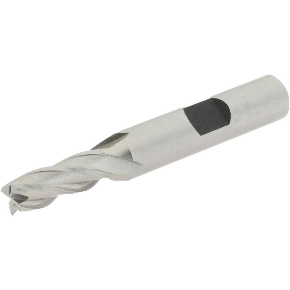 Hertel E103901801 Square End Mill 9/32'' Dia, 3/4'' LOC, 3/8'' Shank Dia, 2-1/2'' OAL, 4 Flutes, High Speed Steel