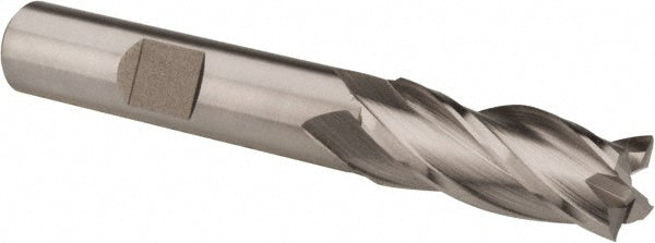 Hertel E1039926 Square End Mill 13/32'' Dia, 1'' LOC, 3/8'' Shank Dia, 2-11/16'' OAL, 4 Flutes, High Speed Steel