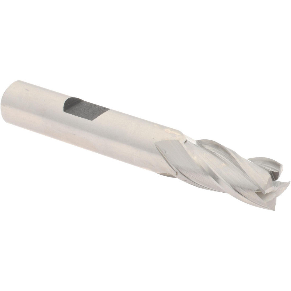 Hertel E1039024 Square End Mill 3/8'' Dia, 3/4'' LOC, 3/8'' Shank Dia, 2-1/2'' OAL, 4 Flutes, High Speed Steel