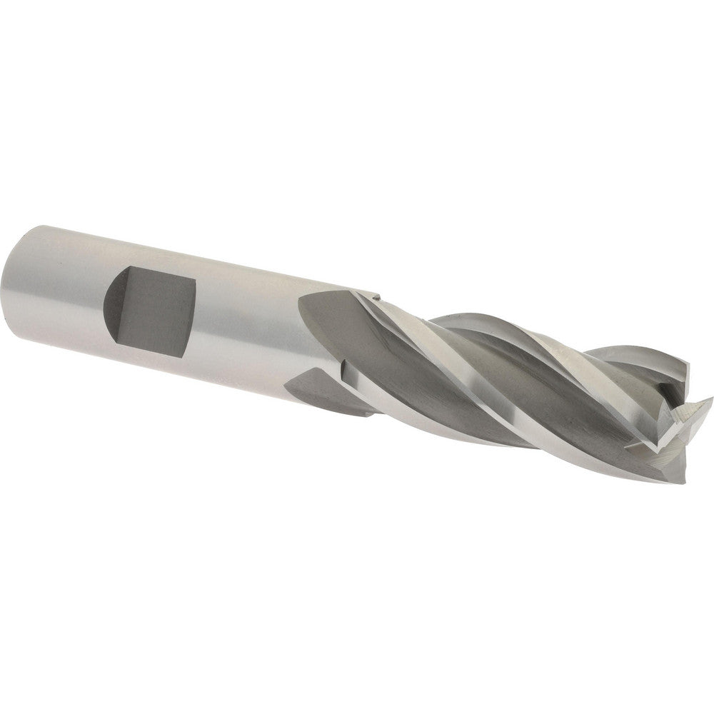 Hertel E1039040 Square End Mill 5/8'' Dia, 1-5/8'' LOC, 5/8'' Shank Dia, 3-3/4'' OAL, 4 Flutes, High Speed Steel