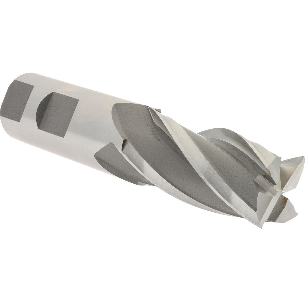 Hertel E1039064 Square End Mill 1'' Dia, 2'' LOC, 1'' Shank Dia, 4-1/2'' OAL, 4 Flutes, High Speed Steel