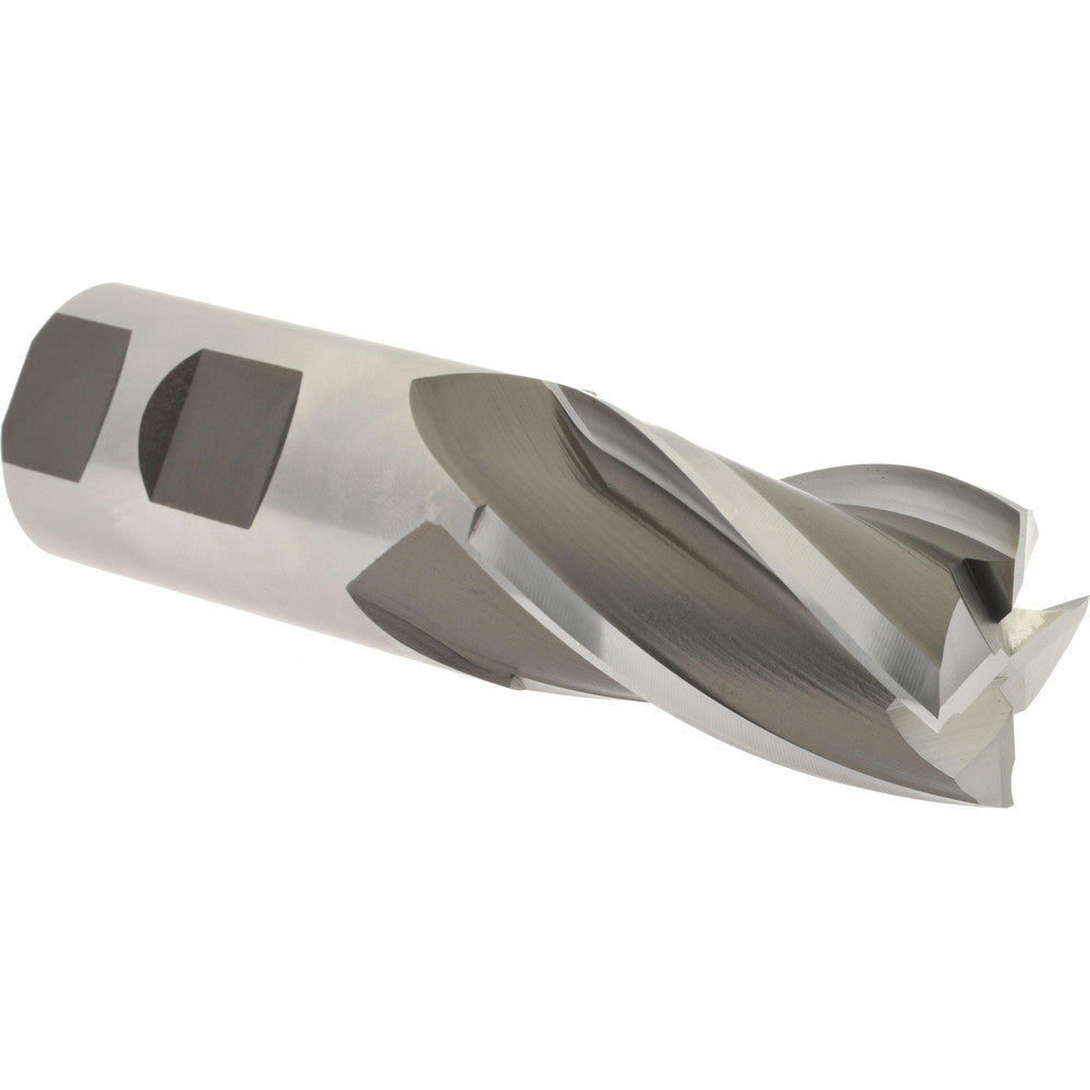 Hertel E1039116 Square End Mill 1-1/4'' Dia, 2'' LOC, 1-1/4'' Shank Dia, 4-1/2'' OAL, 4 Flutes, High Speed Steel