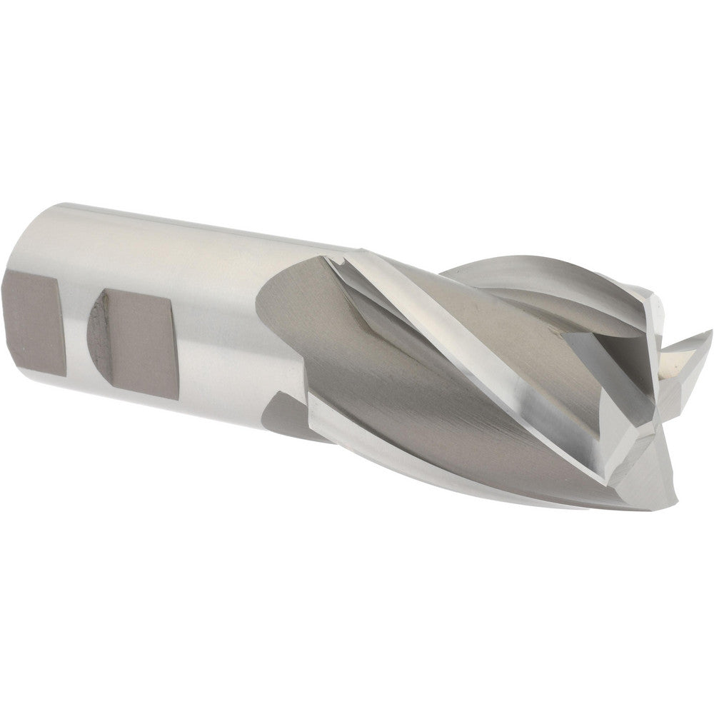 Hertel E1039132 Square End Mill 1-1/2'' Dia, 2'' LOC, 1-1/4'' Shank Dia, 4-1/2'' OAL, 4 Flutes, High Speed Steel