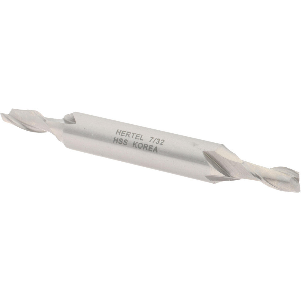 Hertel E1050014 Square End Mill 7/32'' Dia, 1/2'' LOC, 3/8'' Shank Dia, 3-1/8'' OAL, 2 Flutes, High Speed Steel