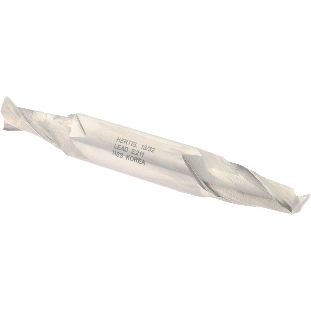Hertel E1050026 Square End Mill 13/32" Dia, 13/16" LOC, 2 Flutes, High Speed Steel