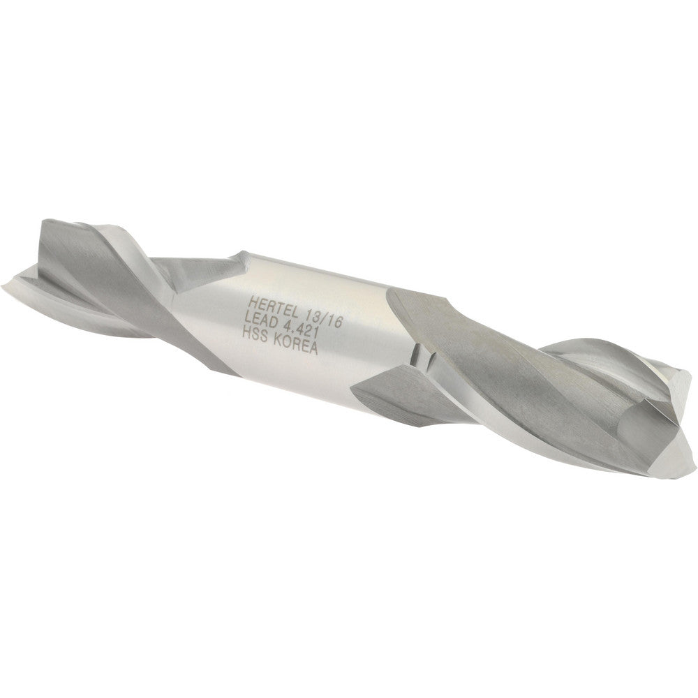 Hertel E1050052 Square End Mill 13/16" Dia, 1-9/16" LOC, 2 Flutes, High Speed Steel