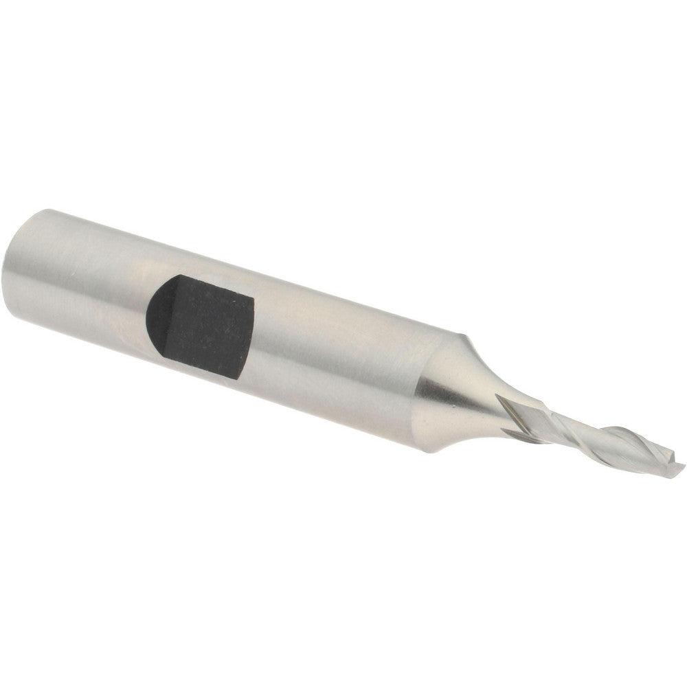 Hertel E1030008 Square End Mill 1/8" Dia, 3/8" LOC, 2 Flutes, High Speed Steel