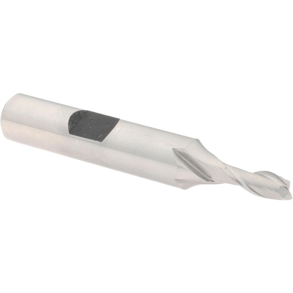 Hertel E1030012 Square End Mill 3/16'' Dia, 7/16'' LOC, 3/8'' Shank Dia, 2-5/16'' OAL, 2 Flutes, High Speed Steel
