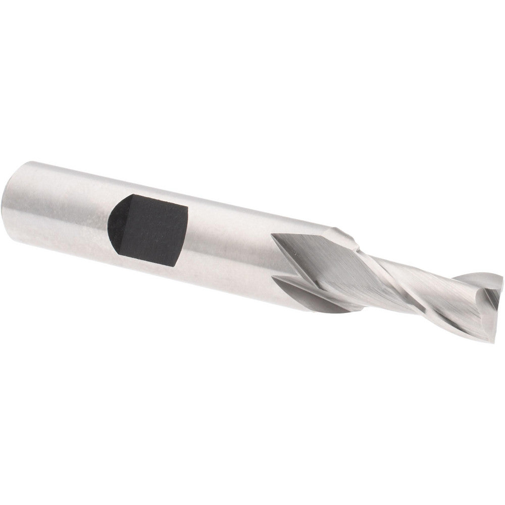 Hertel E1030018 Square End Mill 9/32" Dia, 9/16" LOC, 2 Flutes, High Speed Steel