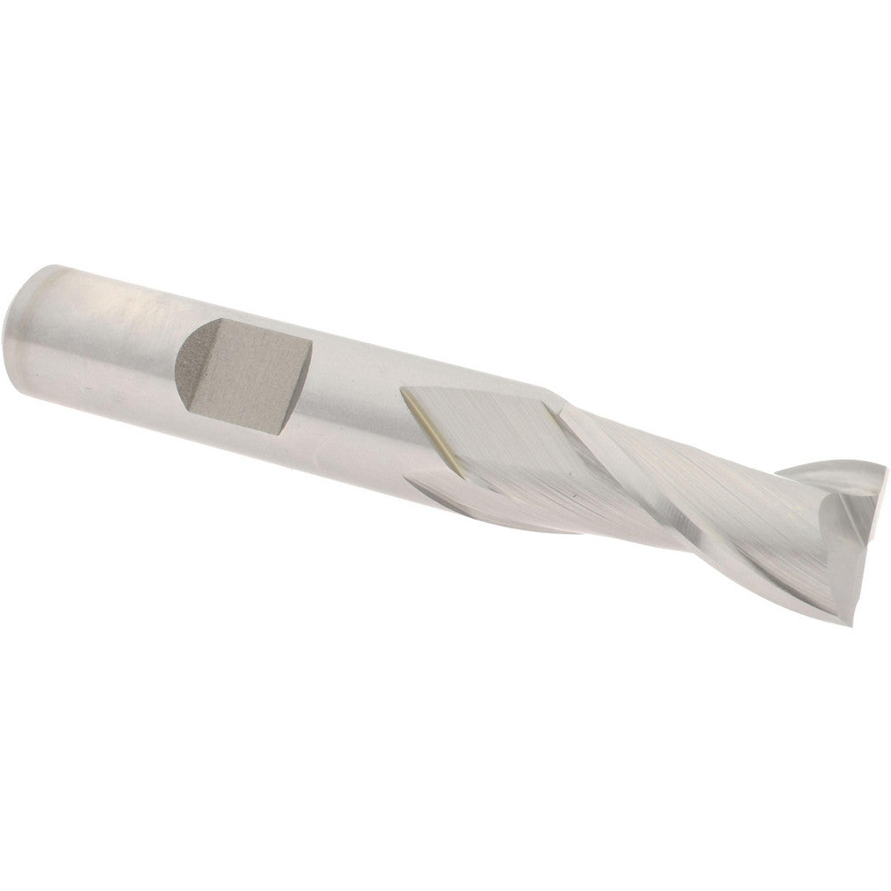 Hertel E1030026 Square End Mill 13/32'' Dia, 13/16'' LOC, 3/8'' Shank Dia, 2-1/2'' OAL, 2 Flutes, High Speed Steel