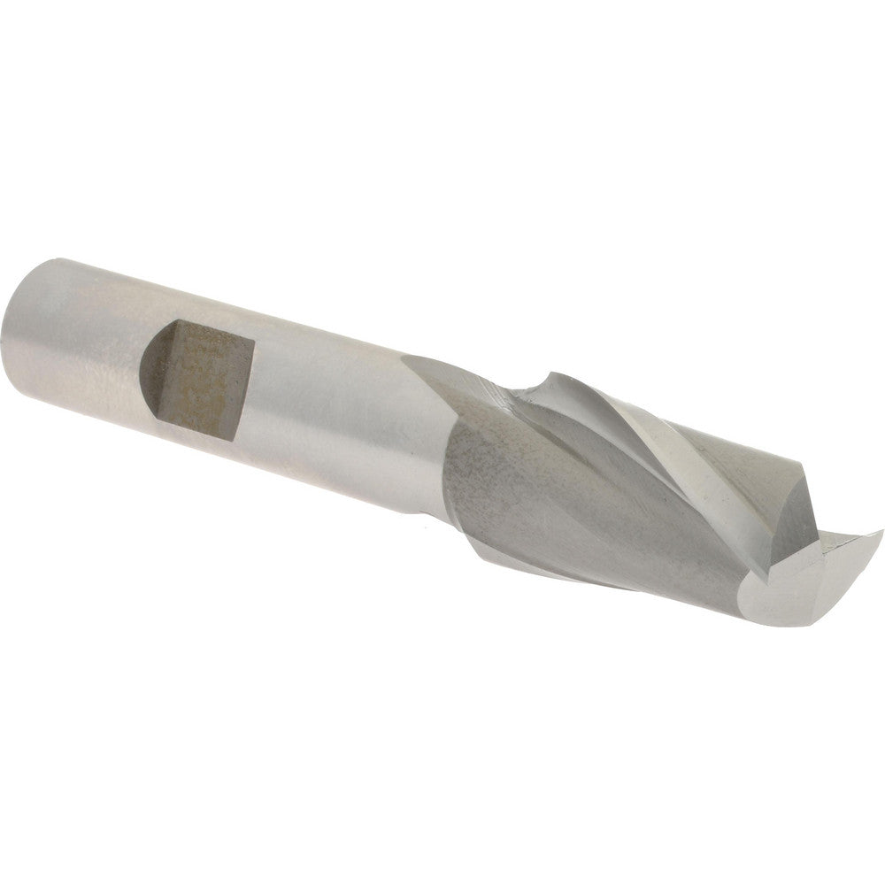 Hertel E1030902 Square End Mill 5/8'' Dia, 1-1/8'' LOC, 1/2'' Shank Dia, 3-1/8'' OAL, 2 Flutes, High Speed Steel