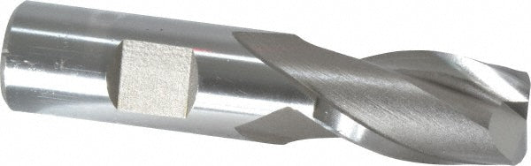 Hertel E1030048 Square End Mill 3/4'' Dia, 1-5/16'' LOC, 3/4'' Shank Dia, 3-7/16'' OAL, 2 Flutes, High Speed Steel