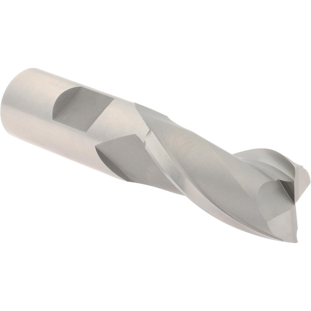 Hertel E103005001 Square End Mill 25/32'' Dia, 1-1/2'' LOC, 3/4'' Shank Dia, 3-1/2'' OAL, 2 Flutes, High Speed Steel
