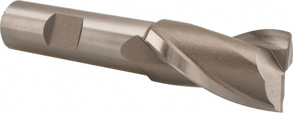 Hertel E1030906 Square End Mill 7/8'' Dia, 1-1/2'' LOC, 5/8'' Shank Dia, 3-5/8'' OAL, 2 Flutes, High Speed Steel