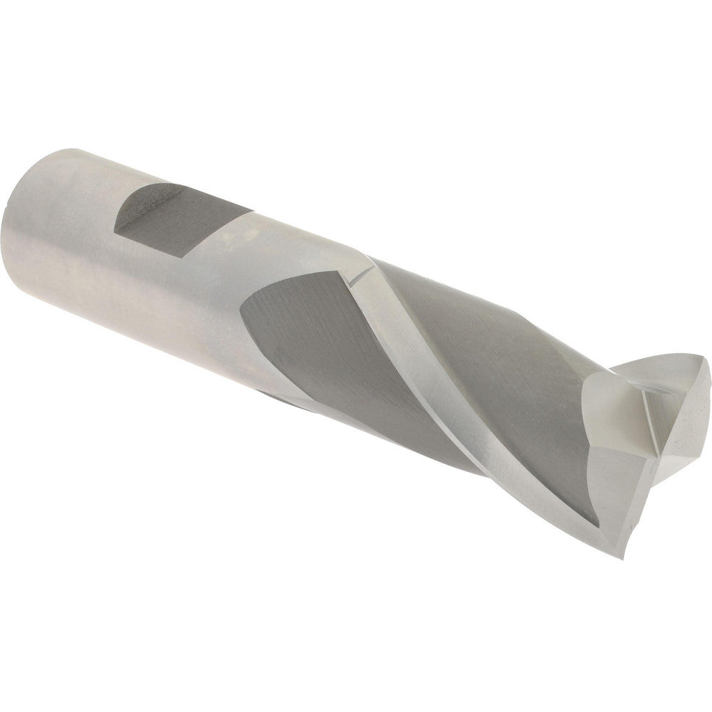 Hertel E1030907 Square End Mill 7/8'' Dia, 1-1/2'' LOC, 3/4'' Shank Dia, 3-3/4'' OAL, 2 Flutes, High Speed Steel