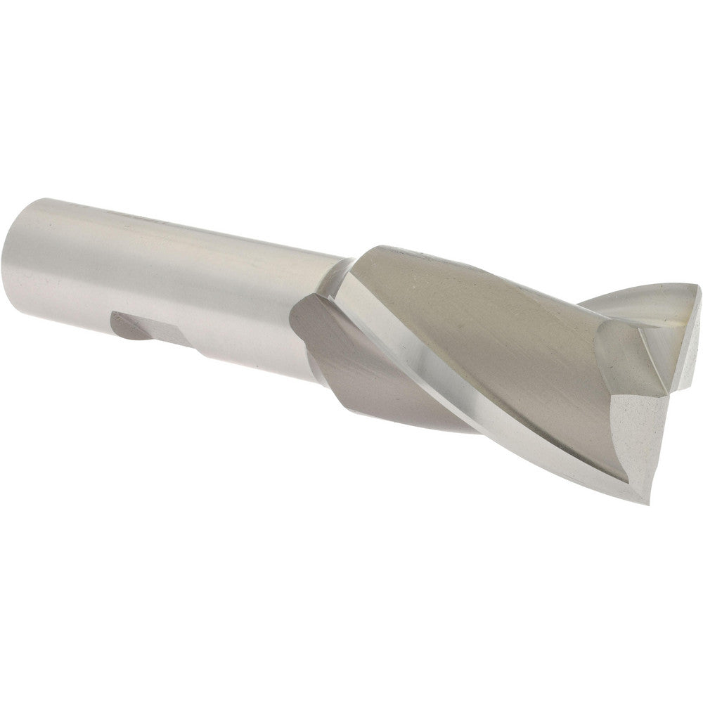 Hertel E1030908 Square End Mill 1'' Dia, 1-1/2'' LOC, 5/8'' Shank Dia, 3-5/8'' OAL, 2 Flutes, High Speed Steel