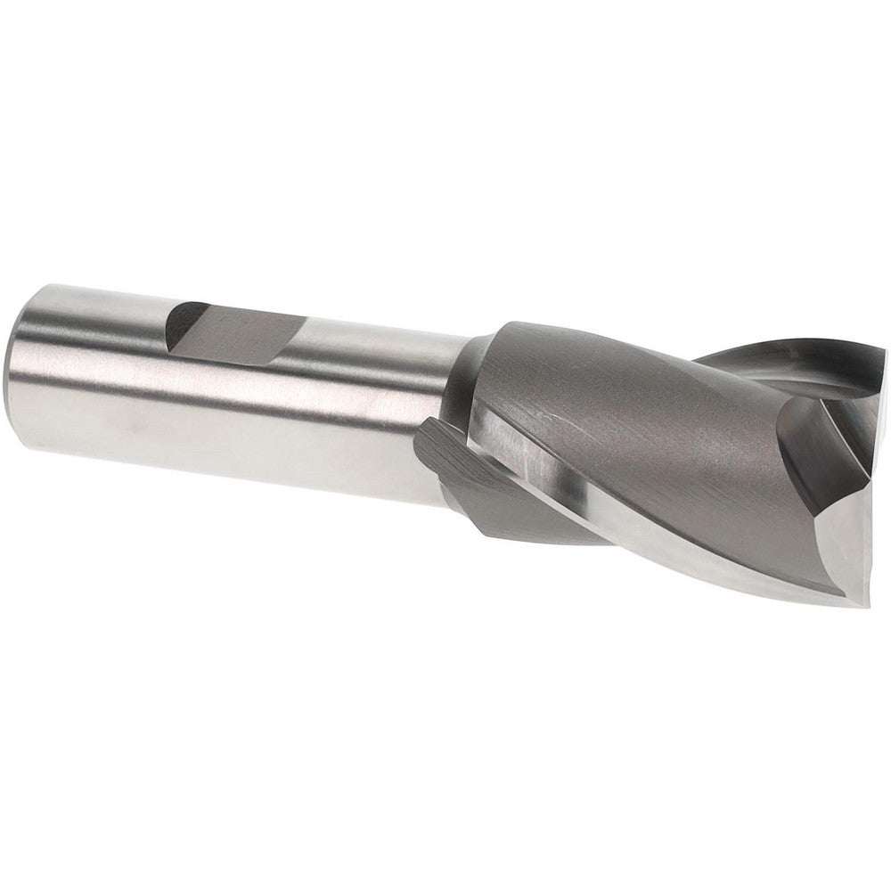 Hertel E1030920 Square End Mill 1-1/8" Dia, 1-5/8" LOC, 2 Flutes, High Speed Steel