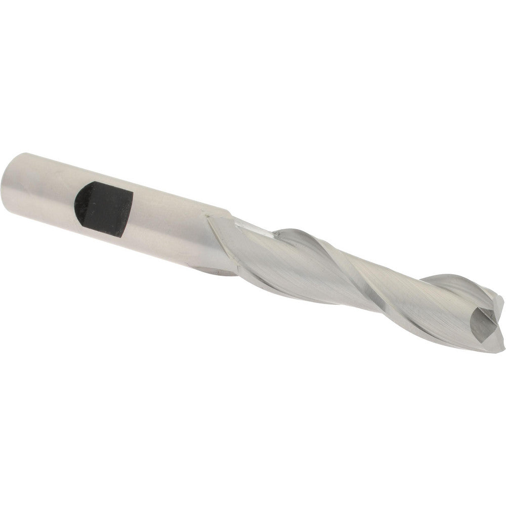 Hertel E1080024 Square End Mill 3/8'' Dia, 1-1/2'' LOC, 3/8'' Shank Dia, 3-1/4'' OAL, 2 Flutes, High Speed Steel