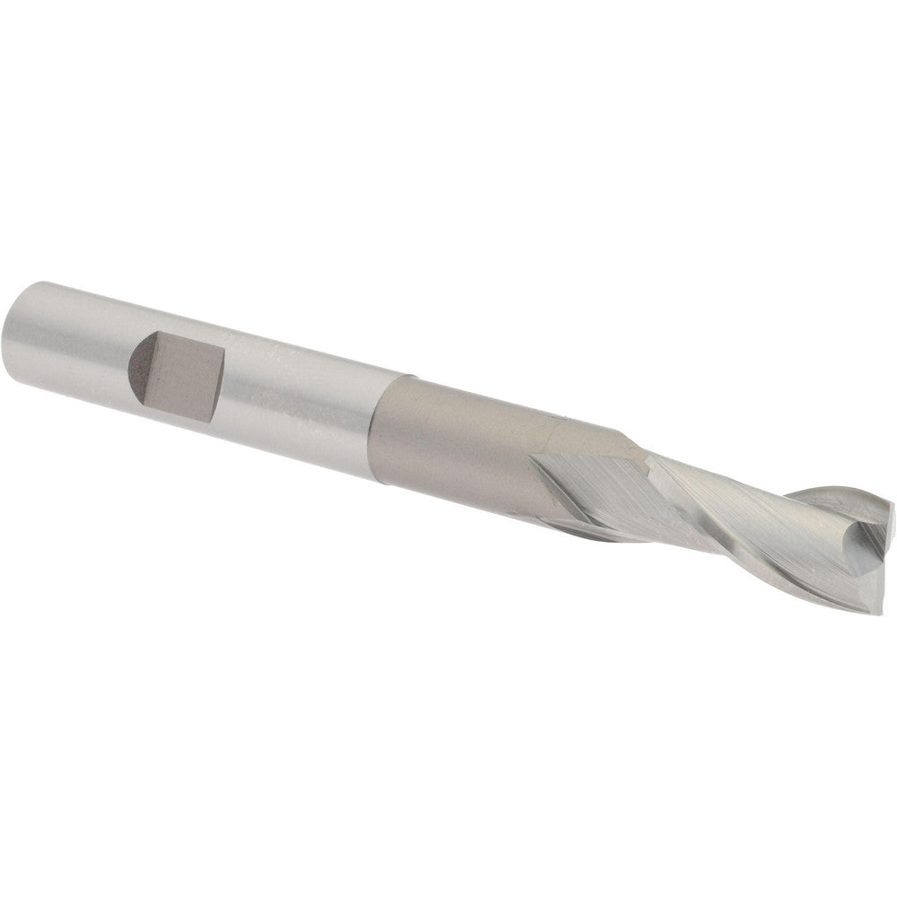 Hertel E1033024 Square End Mill 3/8'' Dia, 3/4'' LOC, 3/8'' Shank Dia, 3-5/16'' OAL, 2 Flutes, High Speed Steel