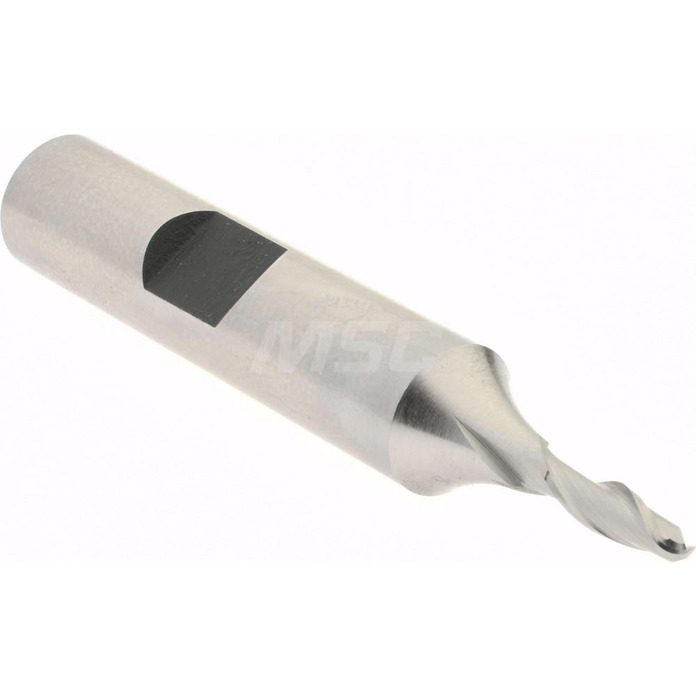 Hertel E211000804 Ball End Mill 0.125" Dia, 0.375" LOC, 2 Flute, High Speed Steel