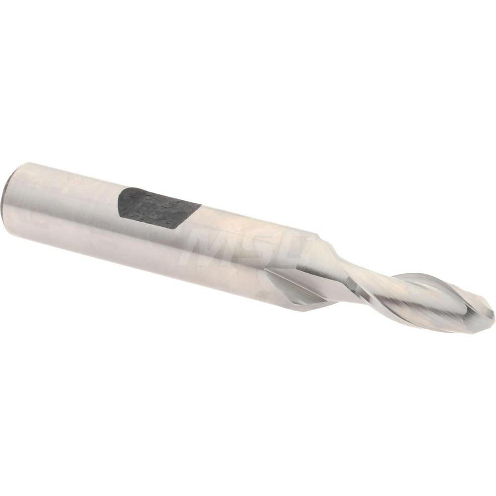 Hertel E211001603 Ball End Mill 0.25" Dia, 0.625" LOC, 2 Flute, High Speed Steel