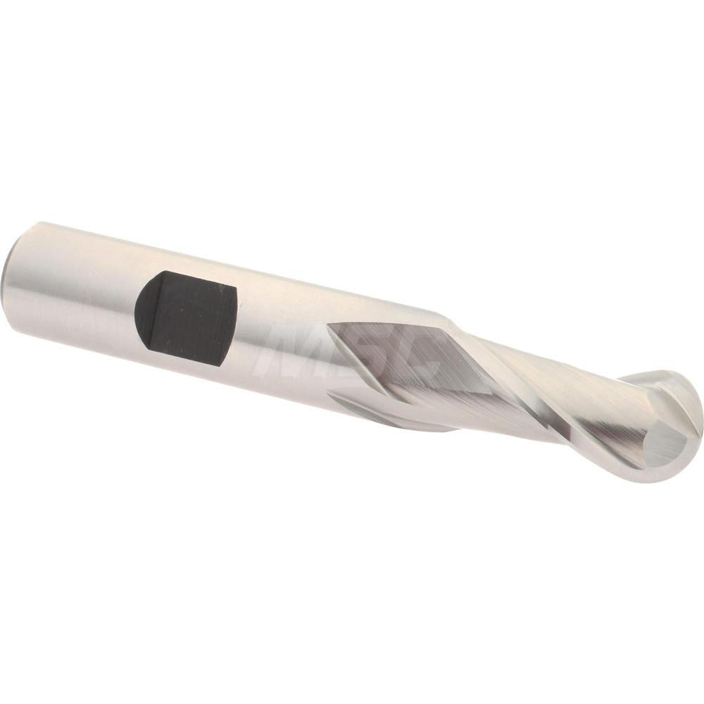 Hertel E211003202 Ball End Mill 0.5" Dia, 1" LOC, 2 Flute, High Speed Steel