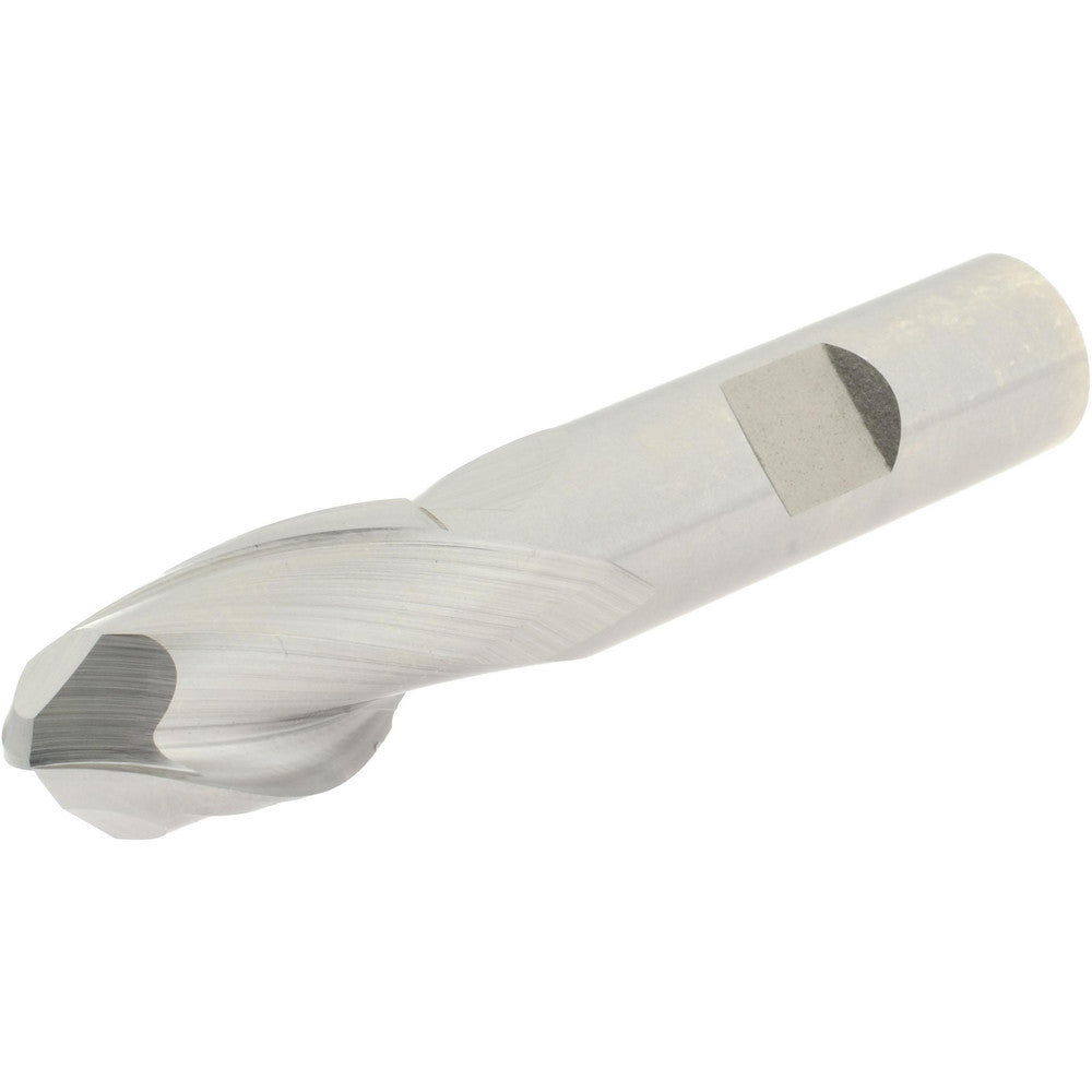 Hertel E211003601 Ball End Mill 0.5625" Dia, 1" LOC, 2 Flute, High Speed Steel