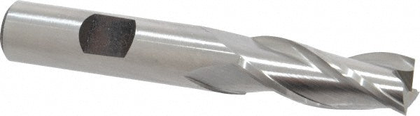 Hertel E1043032 Square End Mill 1/2'' Dia, 1-1/4'' LOC, 1/2'' Shank Dia, 3-1/4'' OAL, 3 Flutes, High Speed Steel