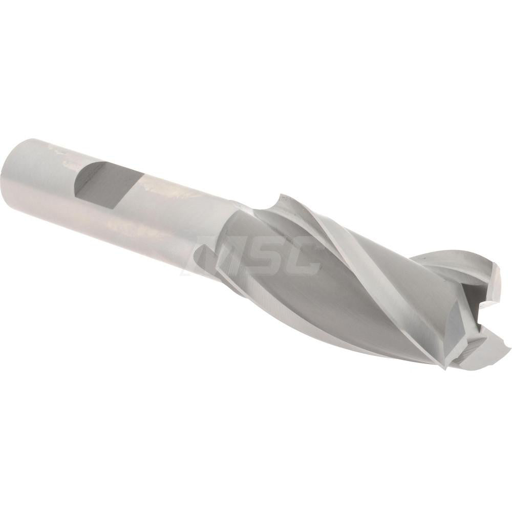 Hertel E104304802 Square End Mill 3/4'' Dia, 1-5/8'' LOC, 1/2'' Shank Dia, 3-5/8'' OAL, 3 Flutes, High Speed Steel
